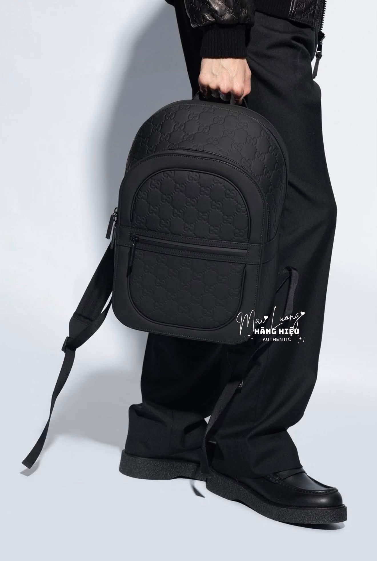 Balo GG màu đen full logo - SNV - 771280 • 26 x 42 x 15