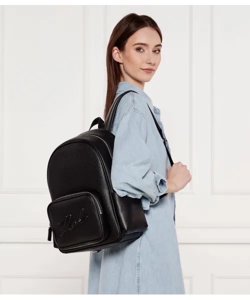 Balo Karl đen da mềm - A2W30124 • KT • 28 x 35 x 12 cm
