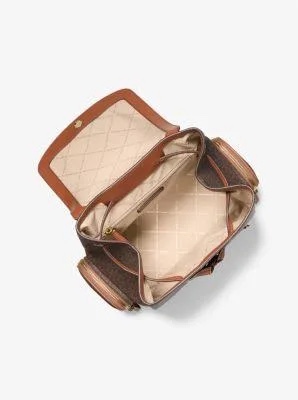 Balo MK Jet set item nâu full logo - 35T1GTTB6B - KT: 19/24*27*11