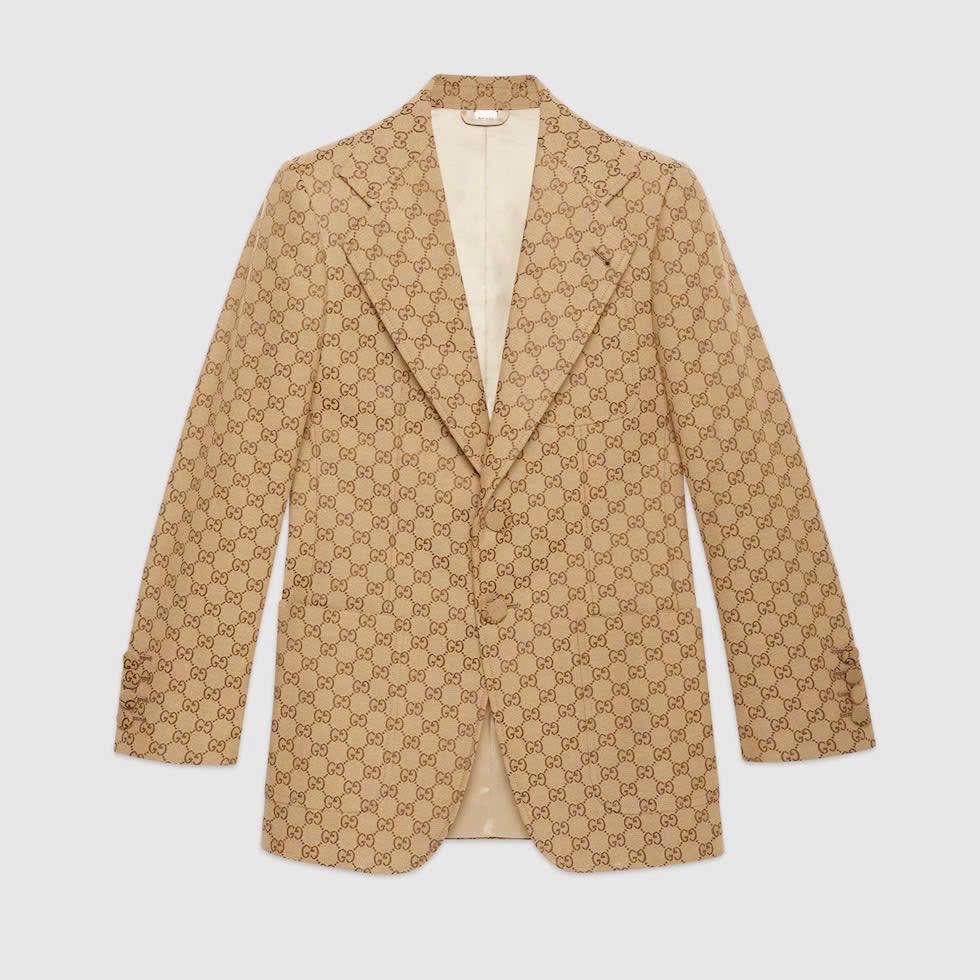 Blazer GG màu nâu full logo - SNV - 563510