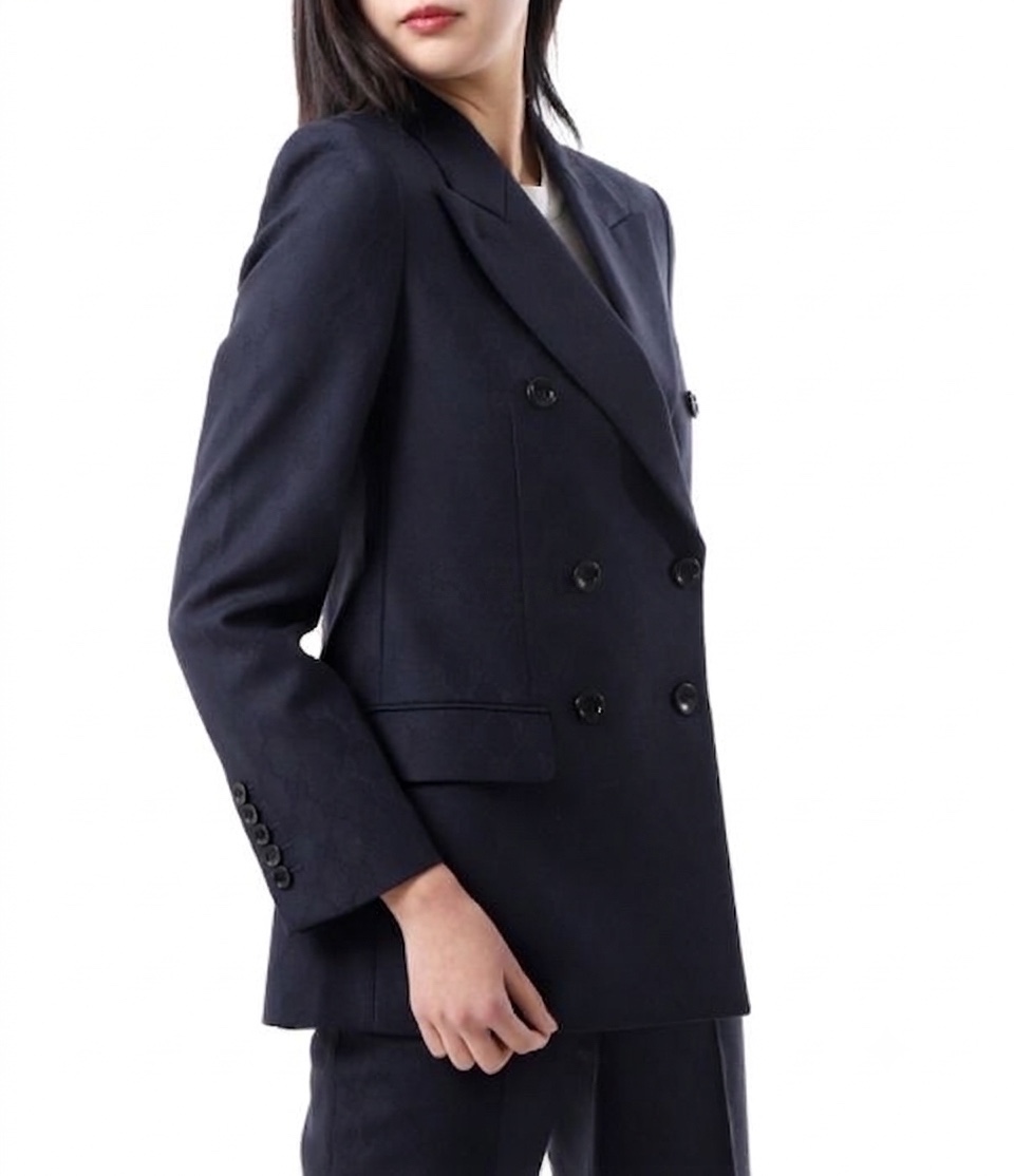 Blazer GG xanh navy full logo - SNV - 797063