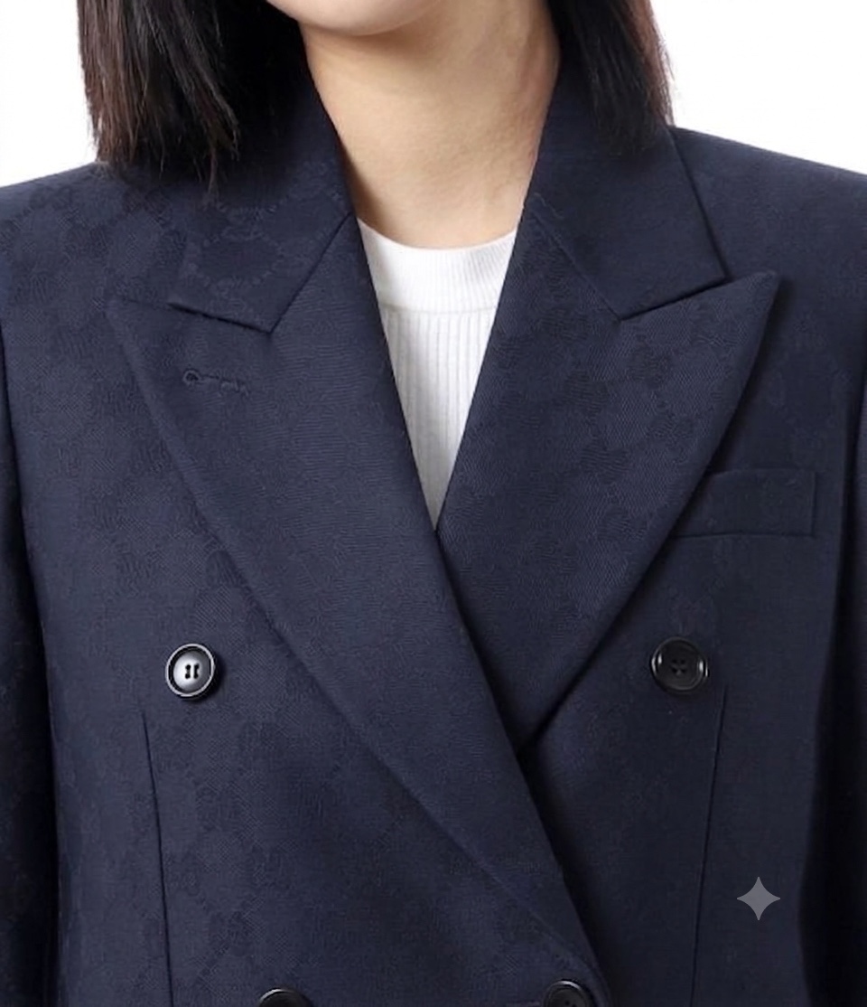 Blazer GG xanh navy full logo - SNV - 797063