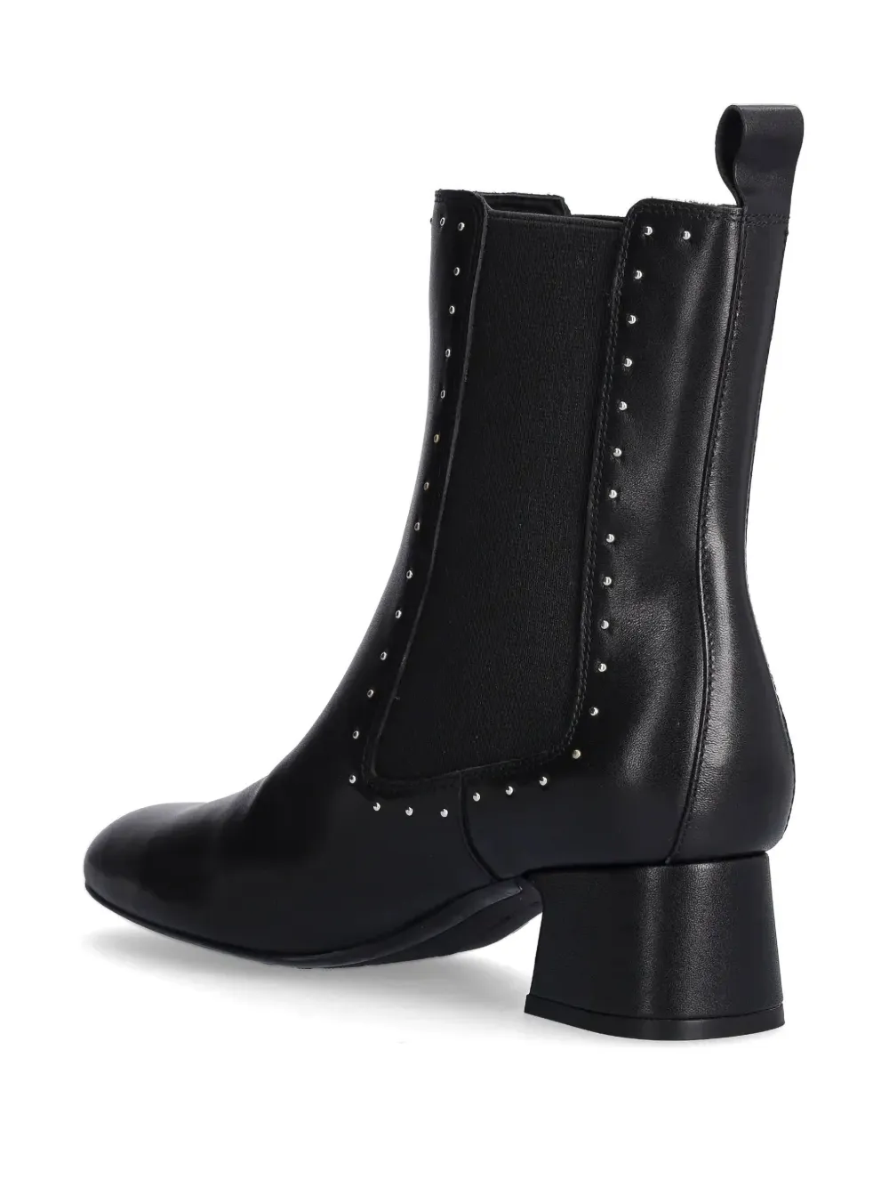 Boot da đen Karl viền đinh tán chữ đính đá KLL30364