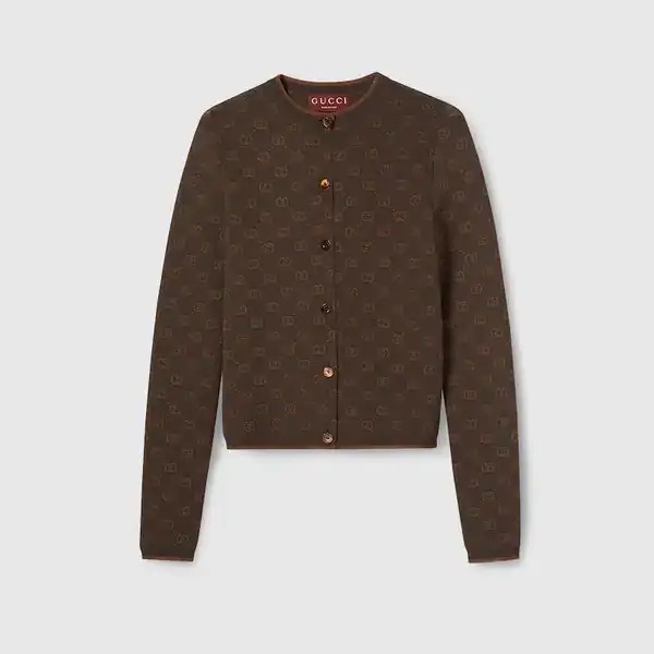 Cardigan GG nâu logo - 836187 - SNV