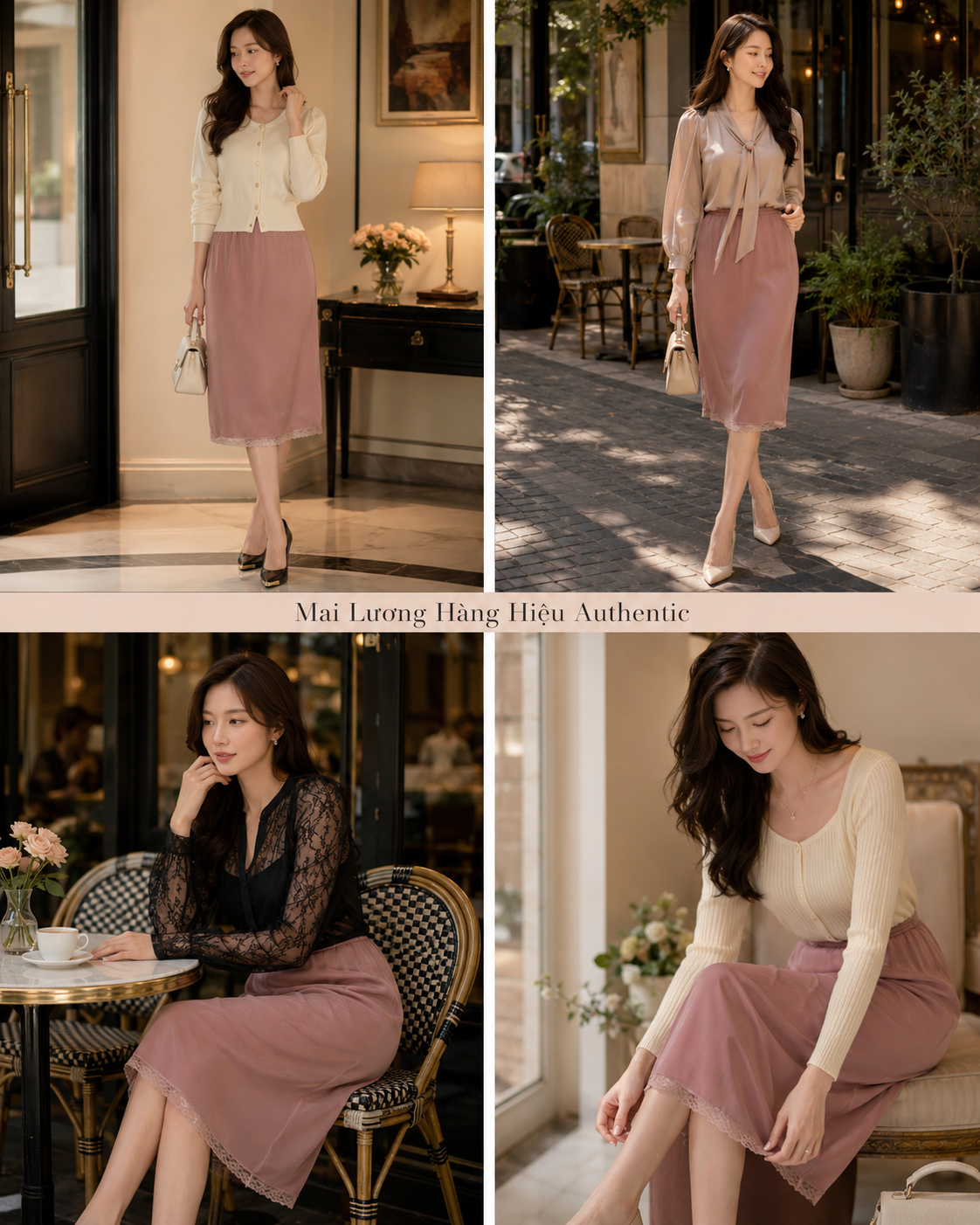 Chân váy lụa GG 760549