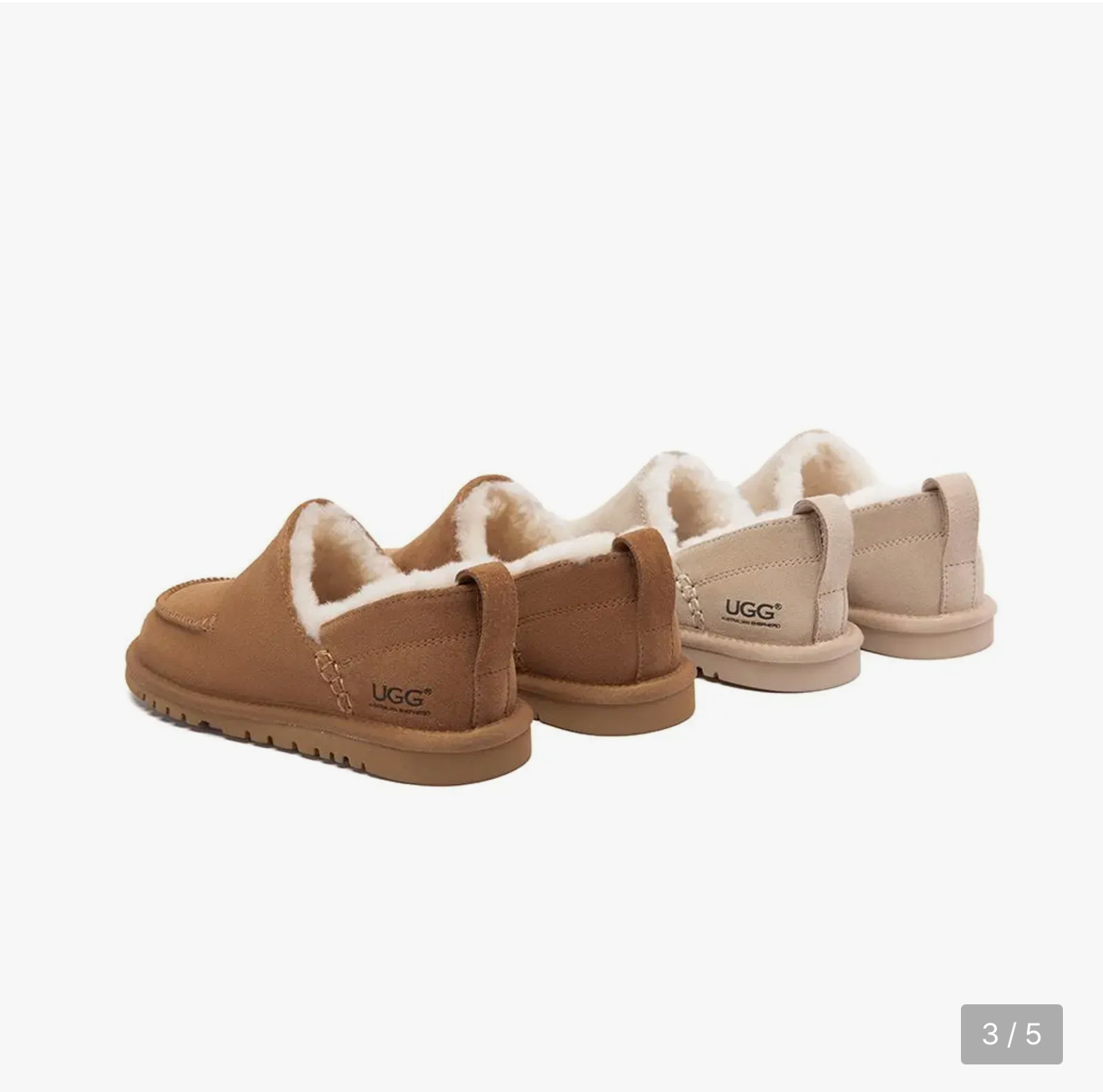 Giày UGG loria pull on màu nâu