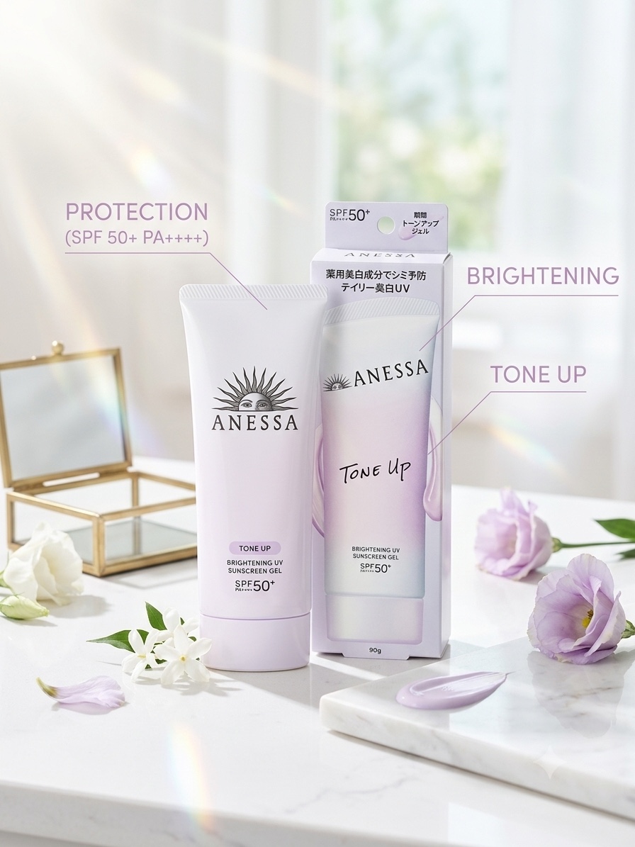 Kem chống nắng Anessa Tone Up - SpF 50+