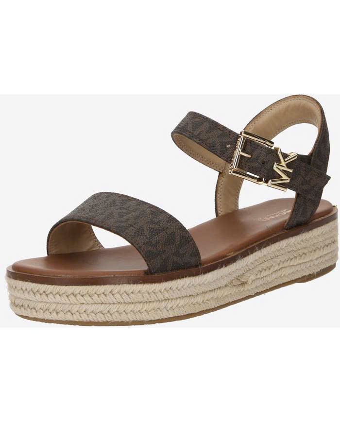 Sandal MK quai nâu đế cói 49R5RIFP1B