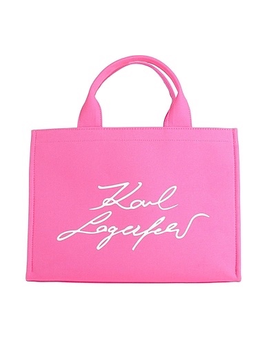 Shopper Karl hồng logo trắng - vải canvas- ASW50010 - KT: 32*23*13