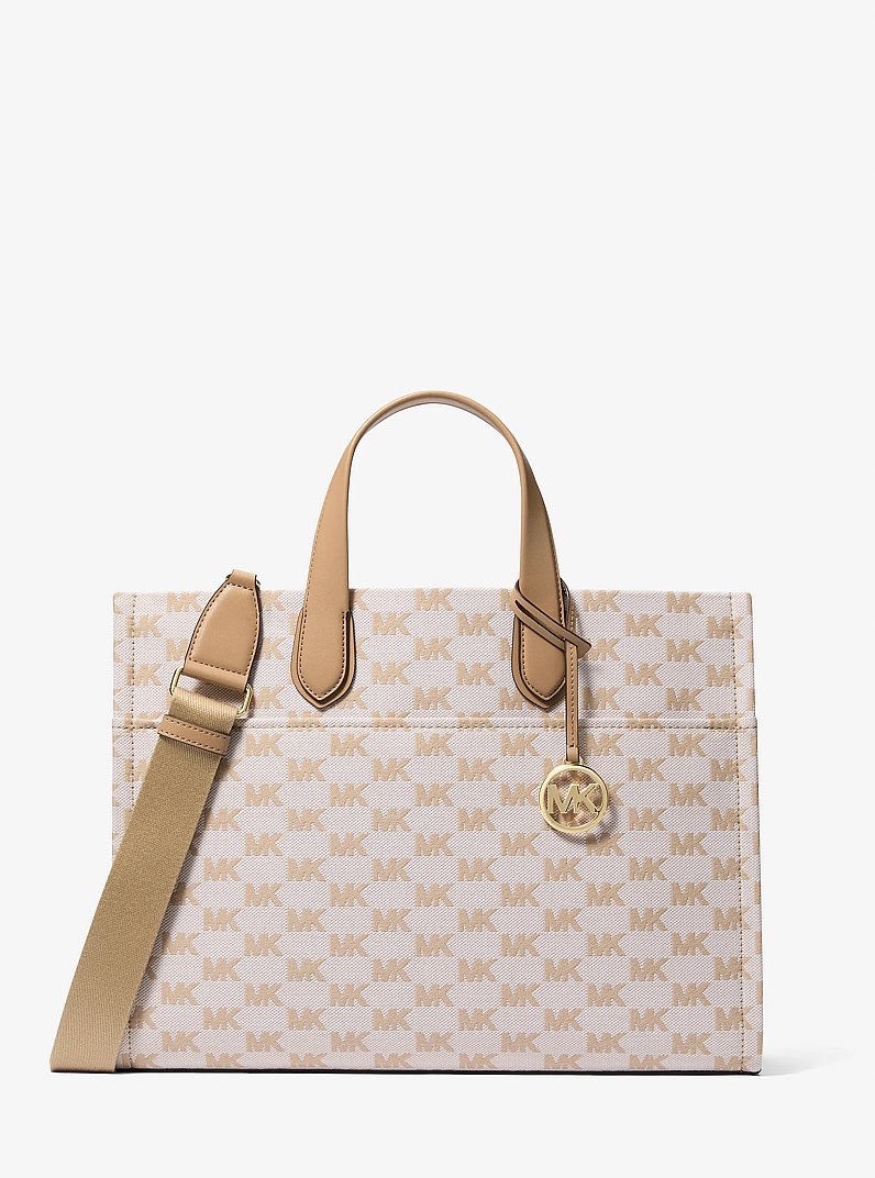 Shopper MK Gigi màu kaki logo - 38S5G3GT3J (KT: 37 / 30 / 10)