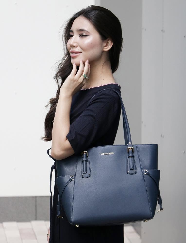 Shopper MK navy Viyager -35S5GV6T7L - KT: 39x29x15