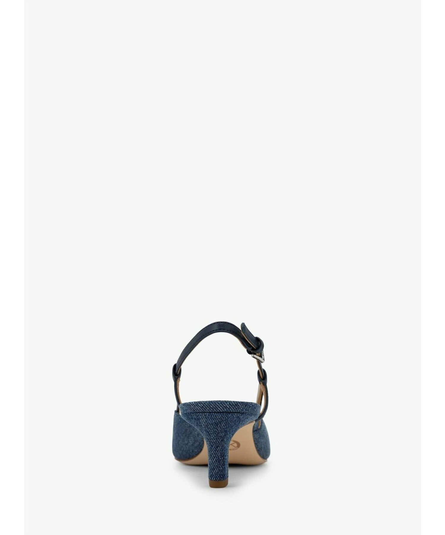 Slingback MK màu xanh bò logo bạc - 49S6CRMP1D - đế 5p