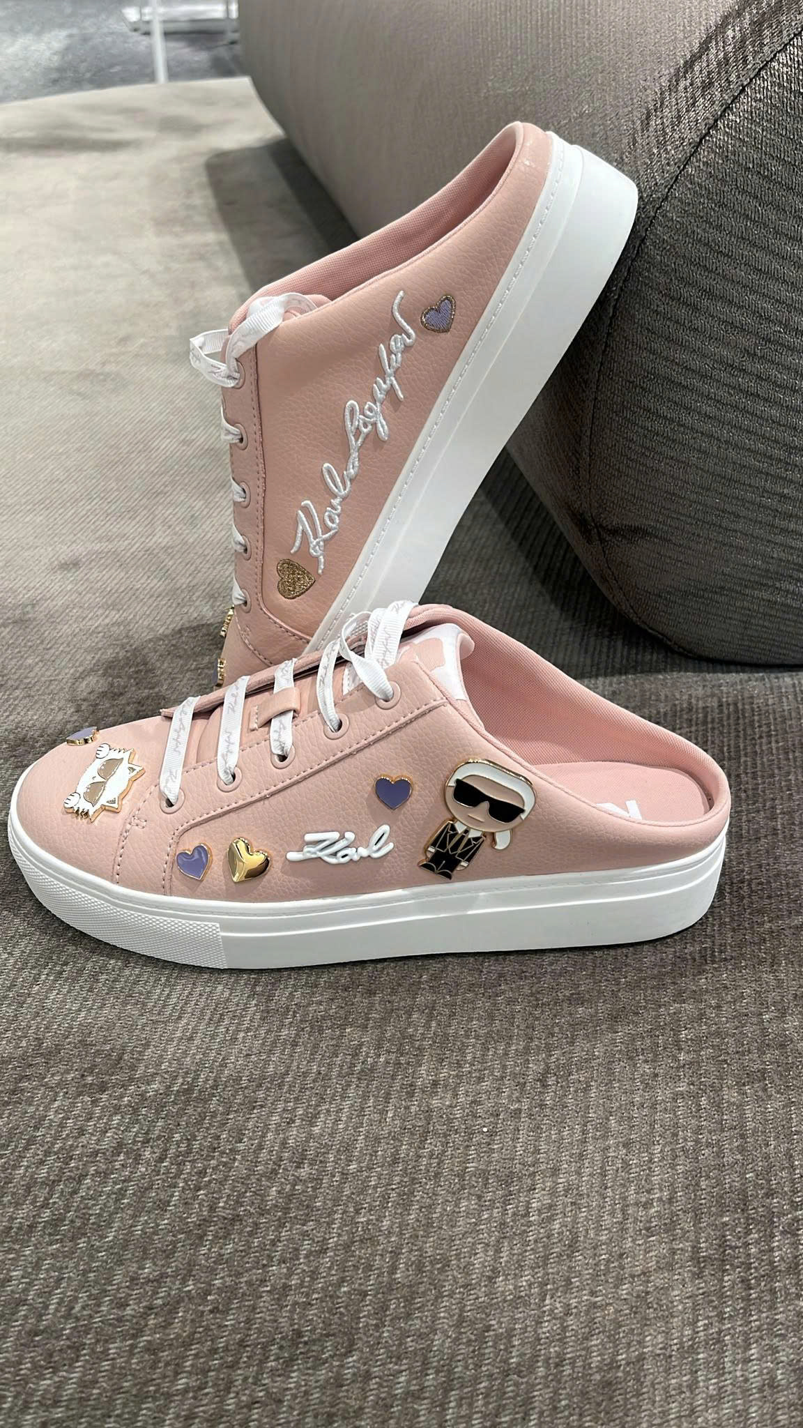 Slip-on Karl Lagerfeld Cambria Mule - Hồng Pins KL130597