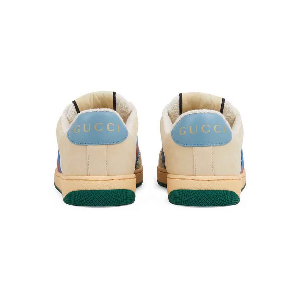 Sneaker GG màu be phối xanh đính đá - SNV