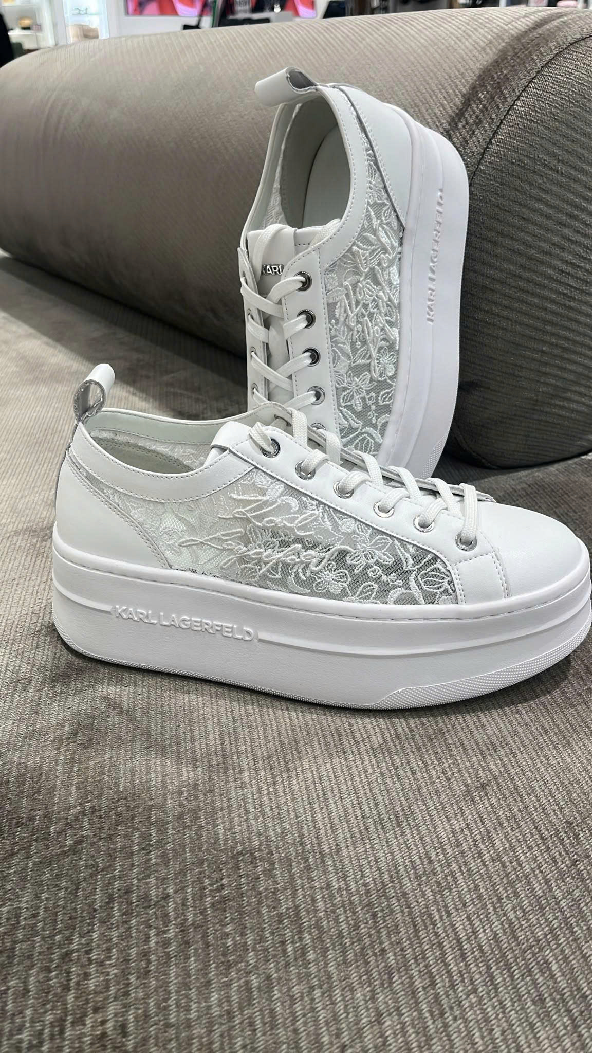 Sneaker Karl Lagerfeld Kobo - Ren Trắng KL96519L