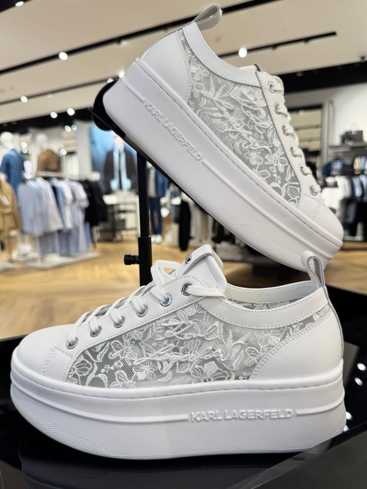 Sneaker Karl Lagerfeld Kobo - Ren Trắng KL96519L