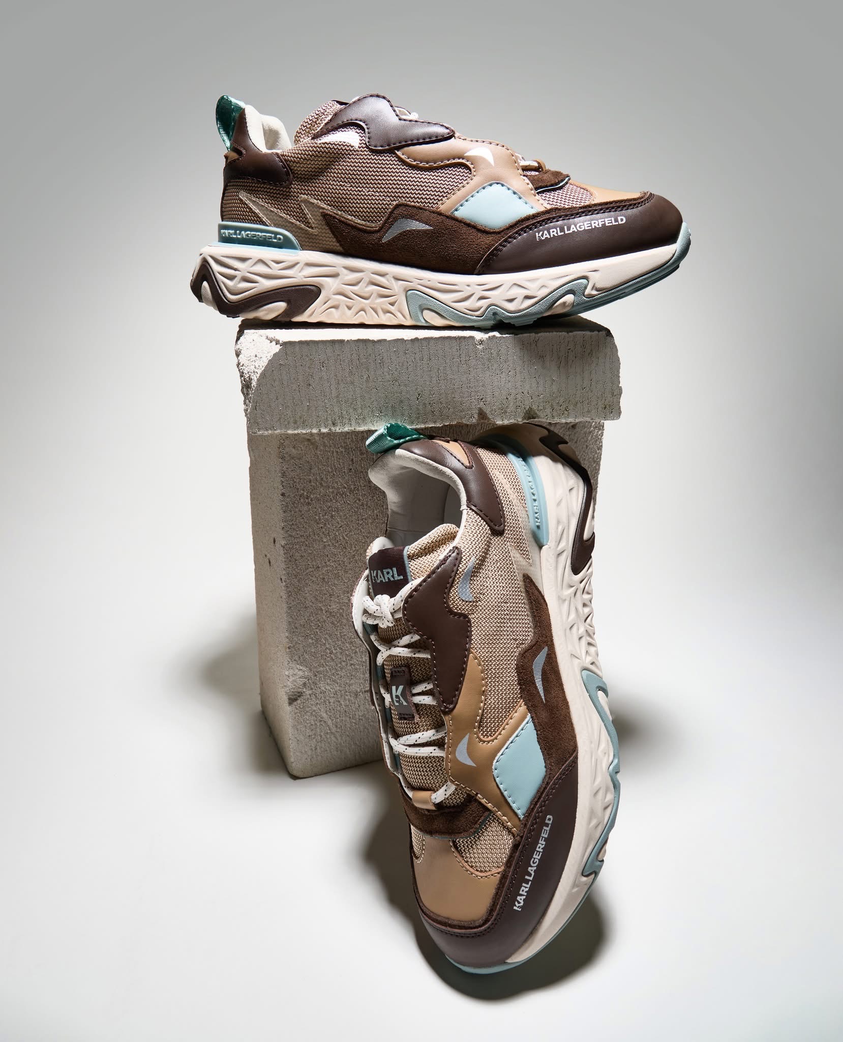 Sneaker Karl nam blanc strike lace mix - KLL52424