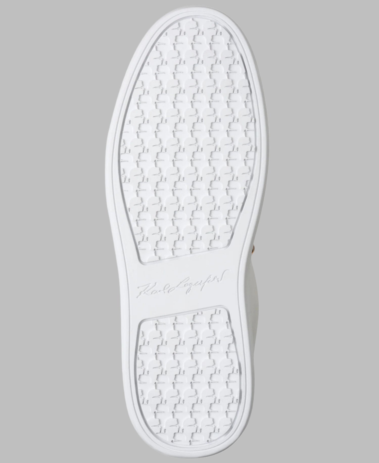 Sneaker Karl trắng phối đen đính ngọc trai KL351025