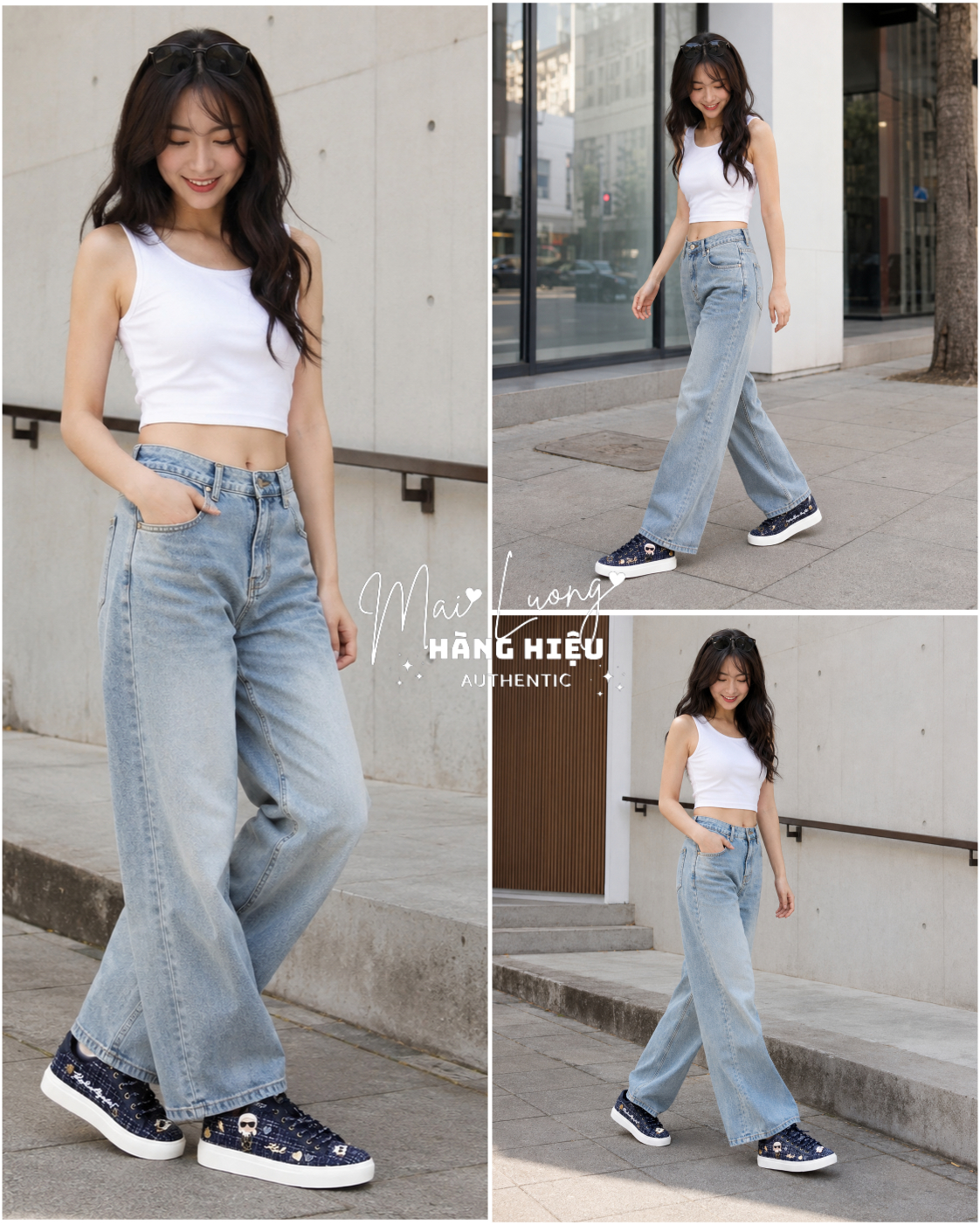 Sneaker Karl xanh tím than đế trắng + charm KL357740