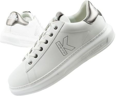 Sneaker karl nam trắng logo K gót xám - KL95510K