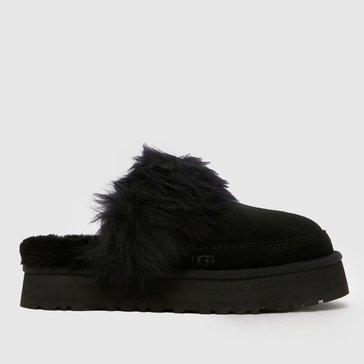 Sục UGG - Disquette chalet viền lông đen