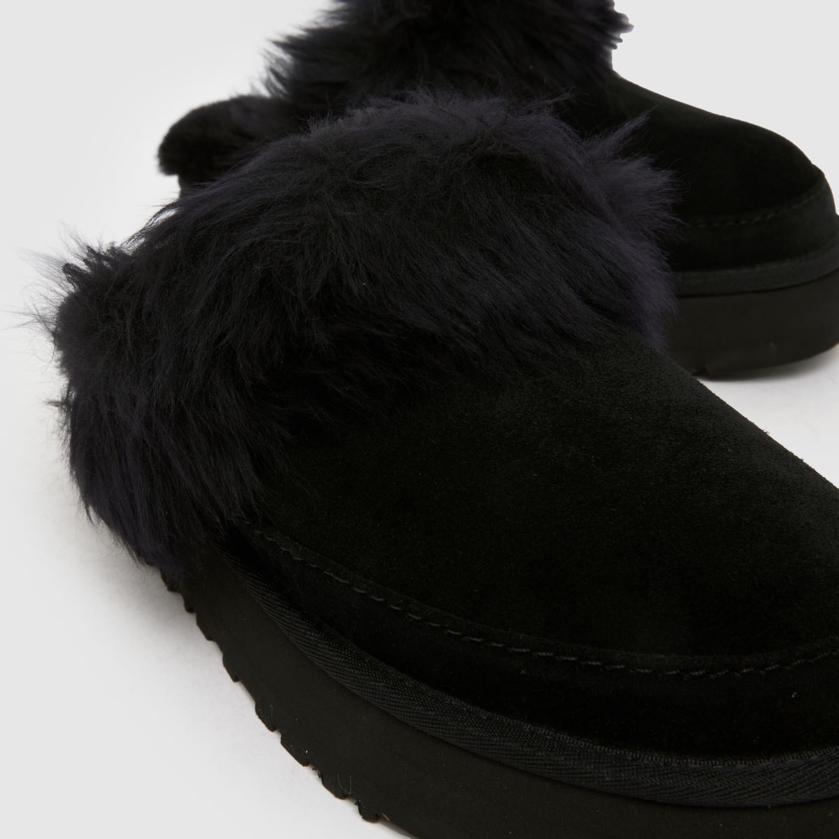 Sục UGG - Disquette chalet viền lông đen