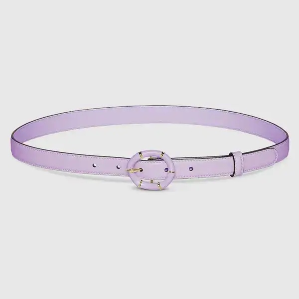 Thắt lưng GG tím mặt tròn - bản 2p - 832985