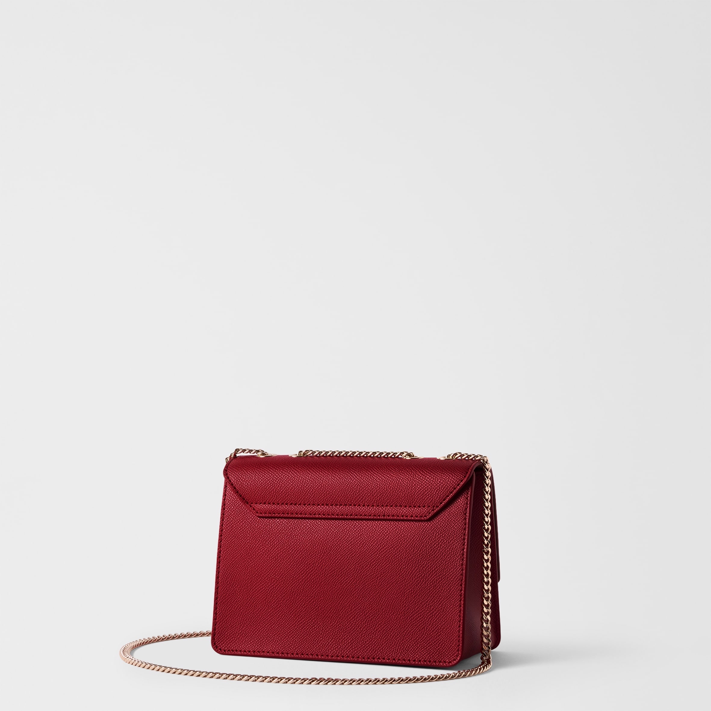 Túi Furla venere mini đỏ mận - KT: 18x13x9