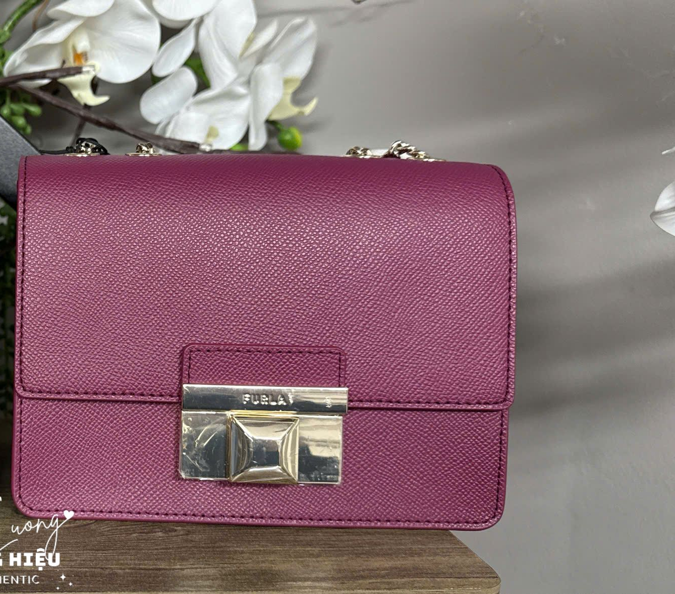 Túi Furla venere mini màu raspberry - KT: 18x13x9