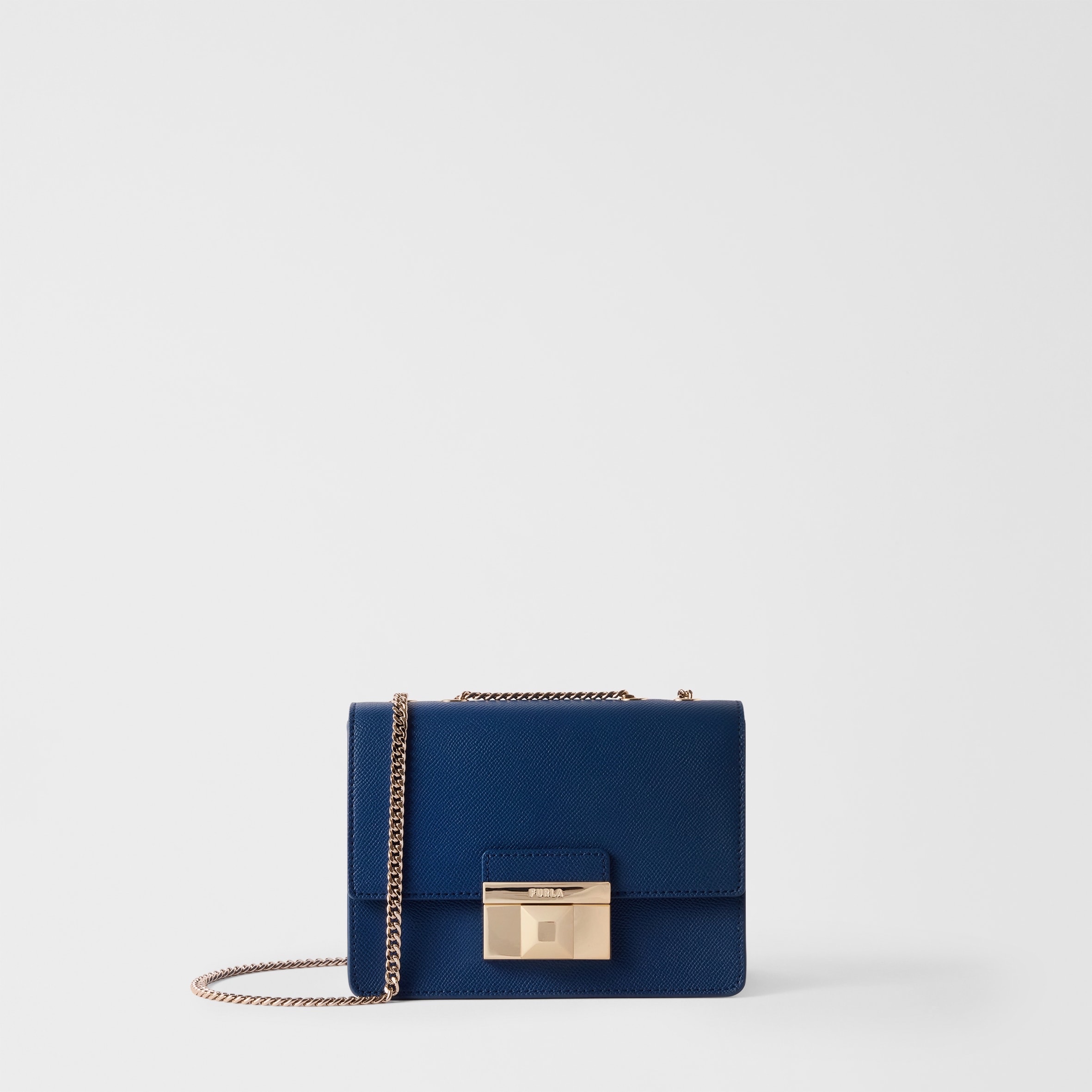 Túi Furla venere mini xanh da trời - KT: 18x13x9