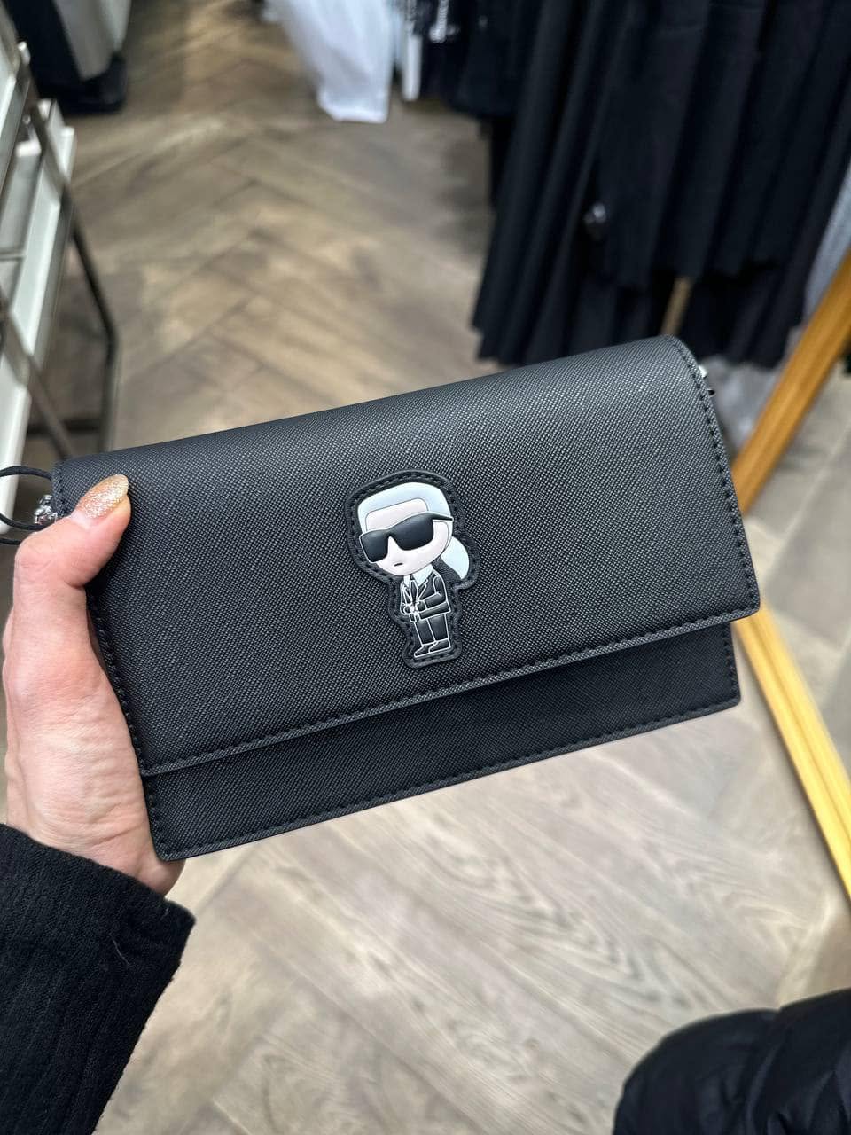 Túi Karl Ikon wallet - đen - ARW32006 19*12