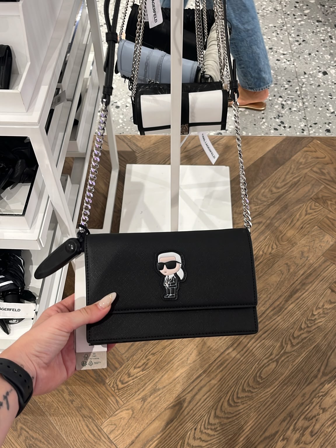 Túi Karl Ikon wallet - đen - ARW32006 19*12