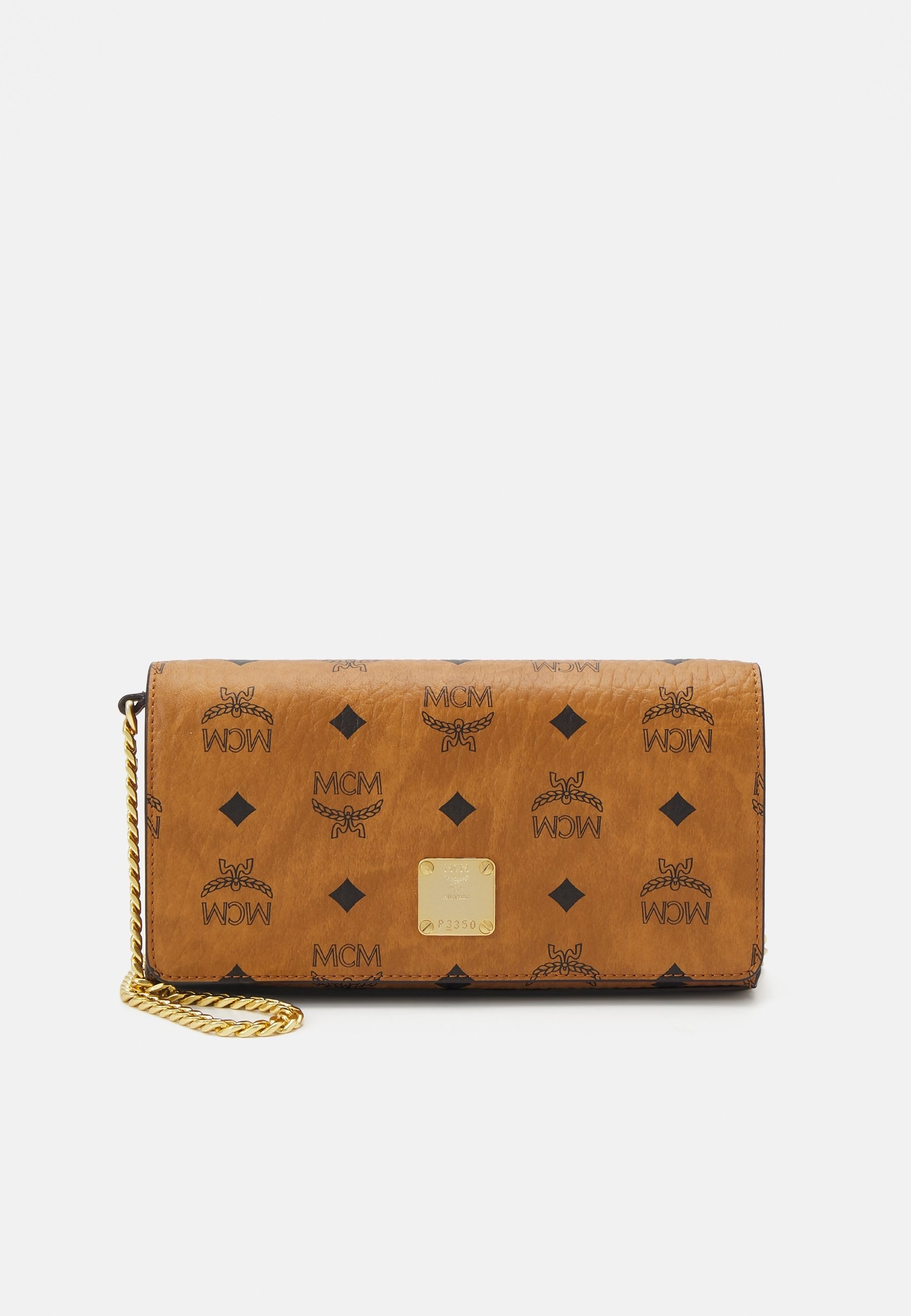 Túi MCM Aren Visetos Crossbody màu cognac họa tiết - 21x9x5