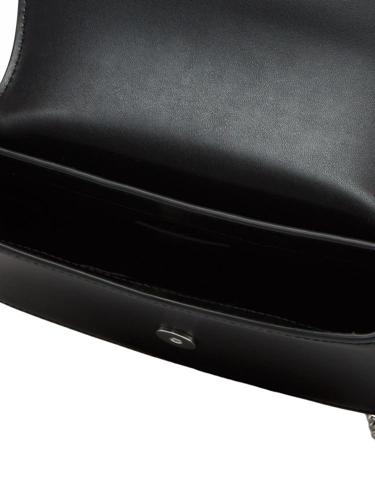 Túi MK Mila màu đen logo bạc - 35T5SIMC5L - KT: 21*10*6