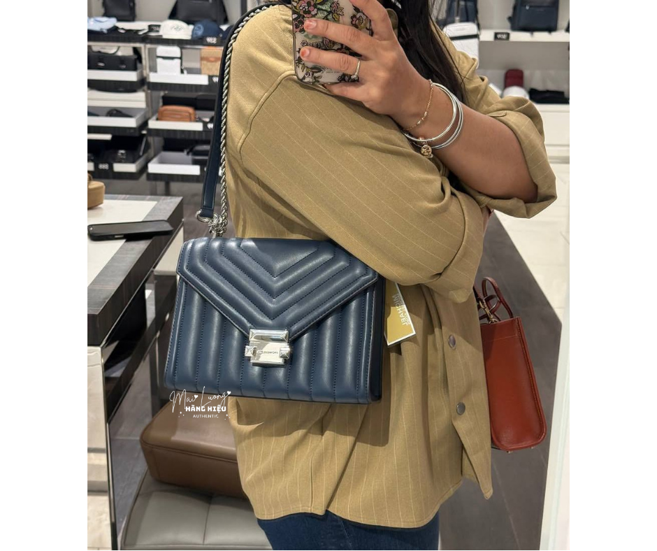 Túi Mk Whitney xanh Navy