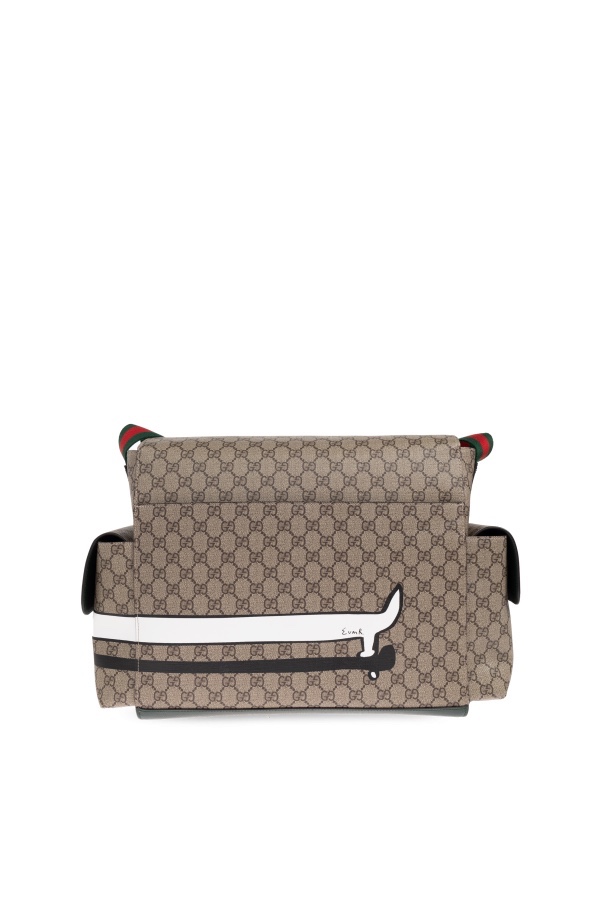 Túi baby cỡ lớn nâu full logo - SNV - 845689 (KT: 35 / 30 / 15)
