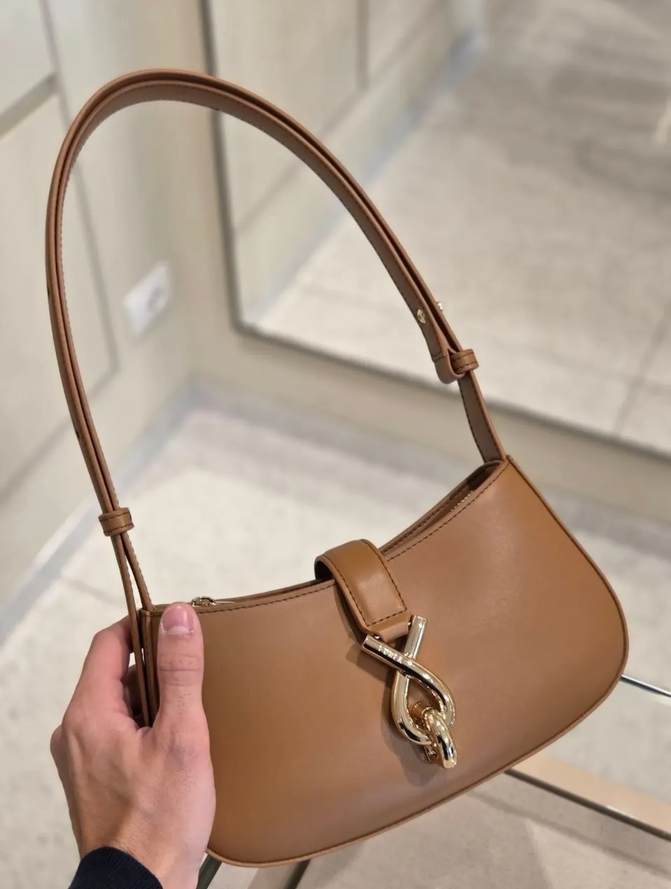 Túi xách Fula Mianova size Small màu nâu KT: 24*12*5