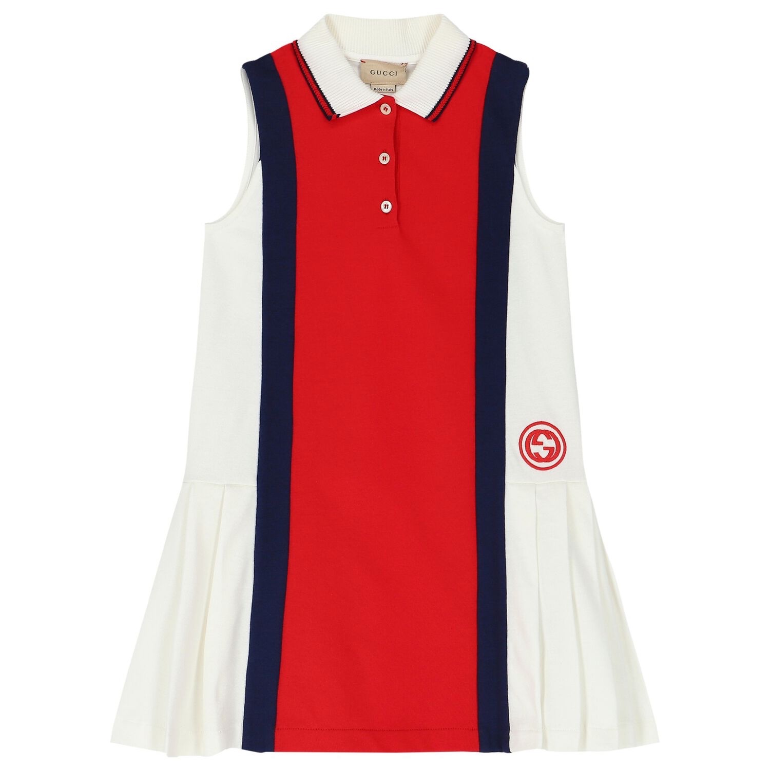 Váy GG kid sát nách trắng phối đỏ - 767956