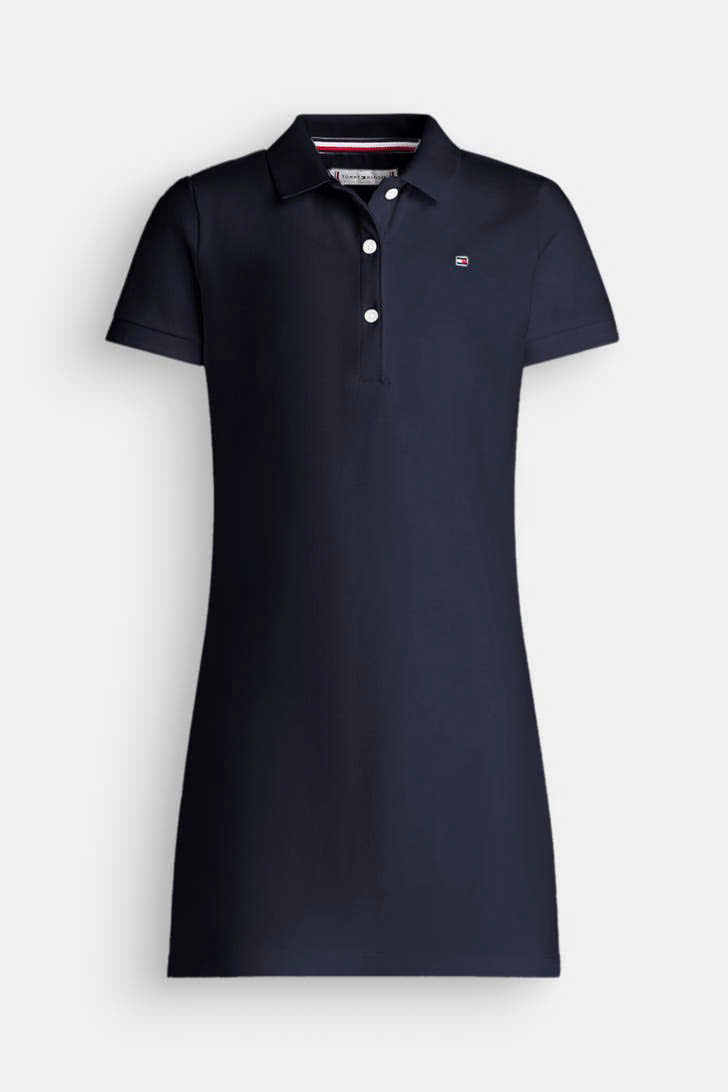 Váy polo kid Tommy Hilfiger - xanh navy