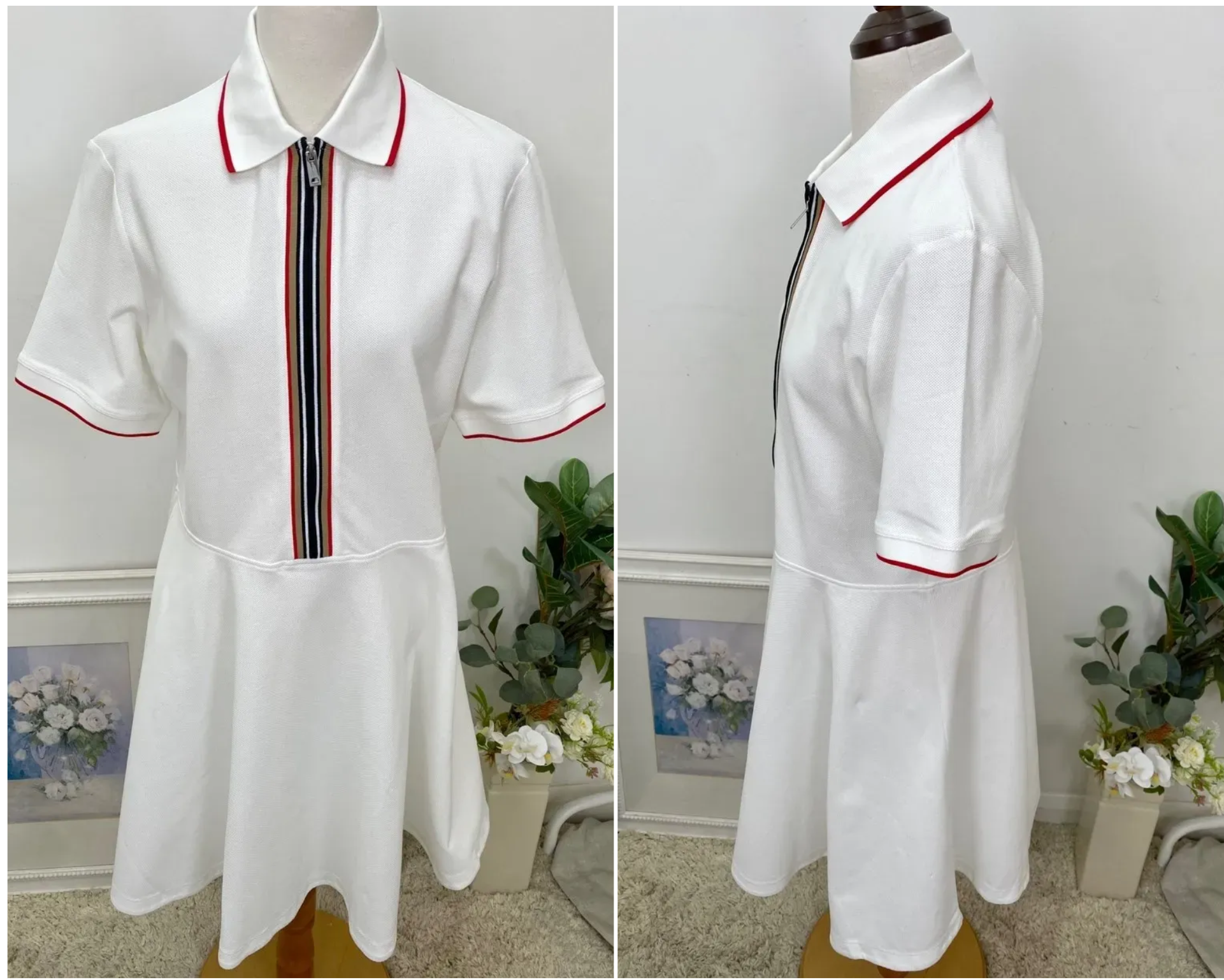 Váy polo nữ BBR - màu trắng