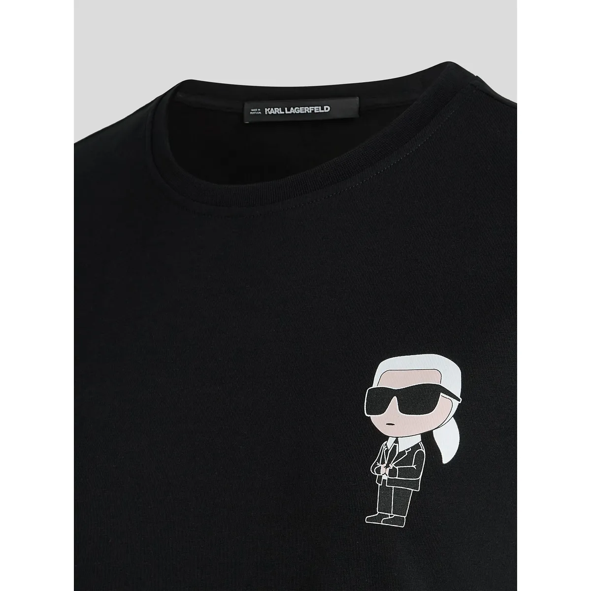 Váy suông ngắn tay Karl logo K đen - ARW13003