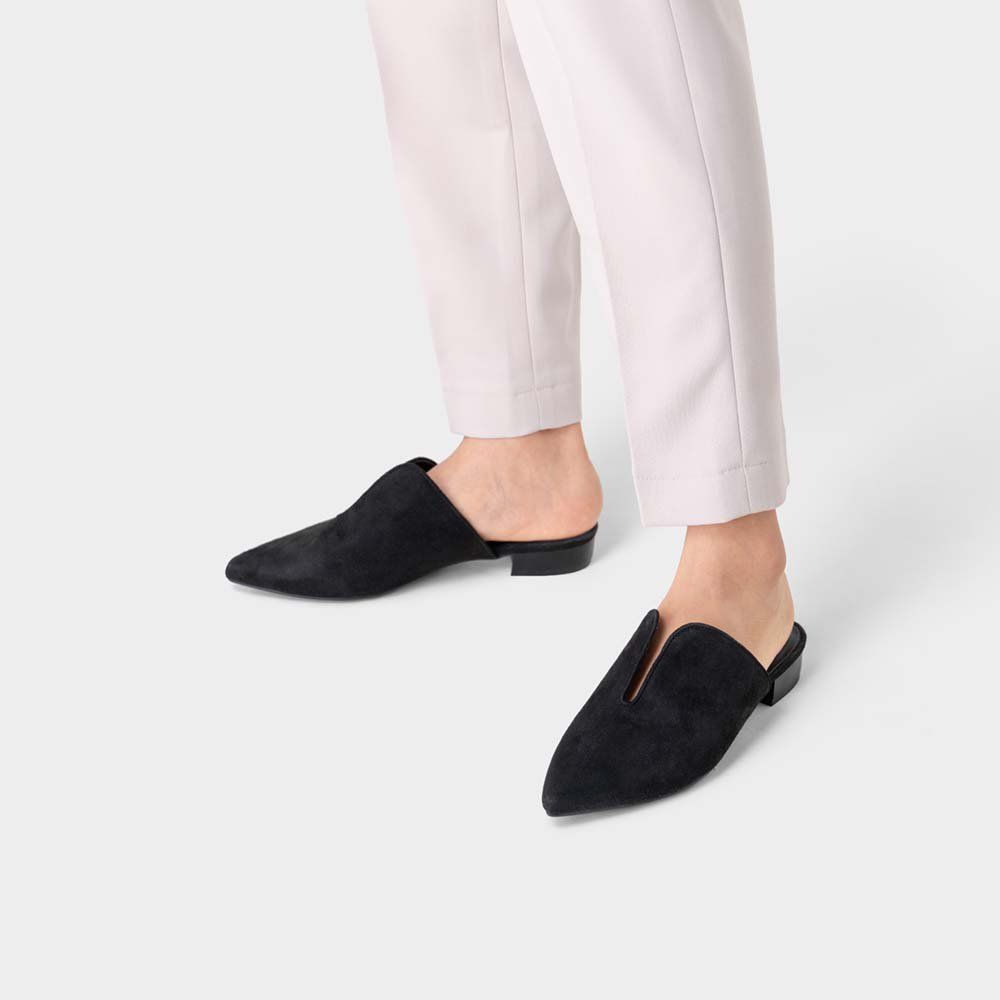Giày búp bê mules mũi nhọn