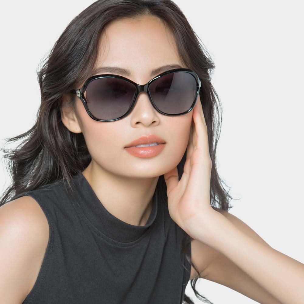 Mắt kính hình bướm nhựa phối kim loại