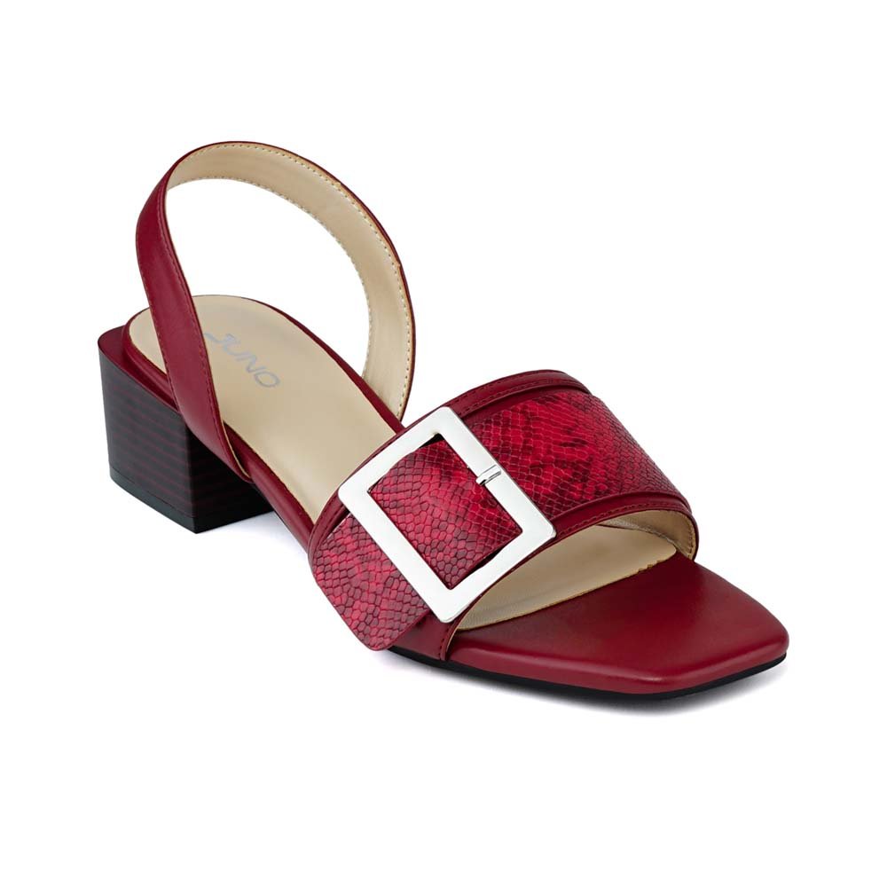 Giày sandal mũi vuông gót vuông