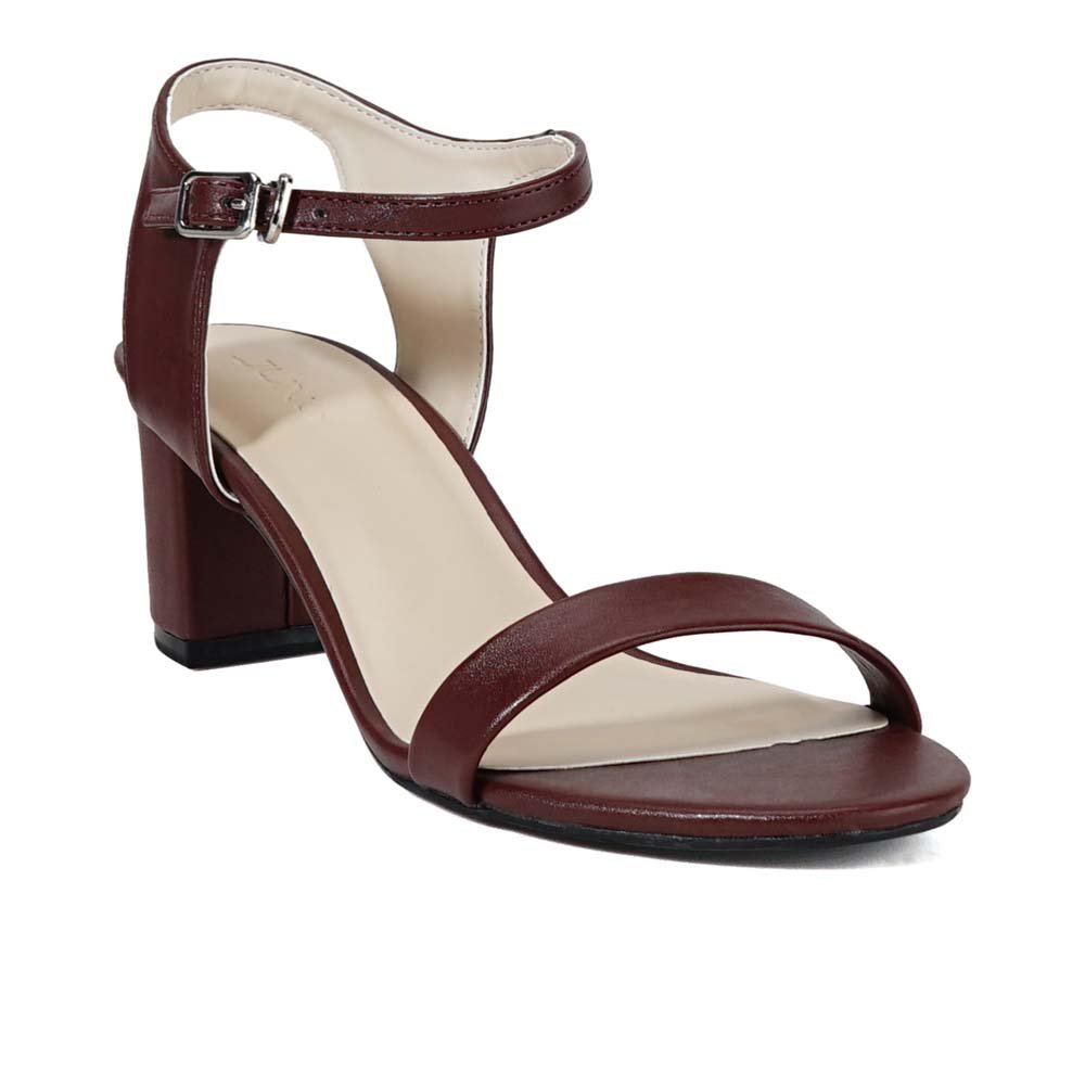 Giày sandal gót vuông quai ngang