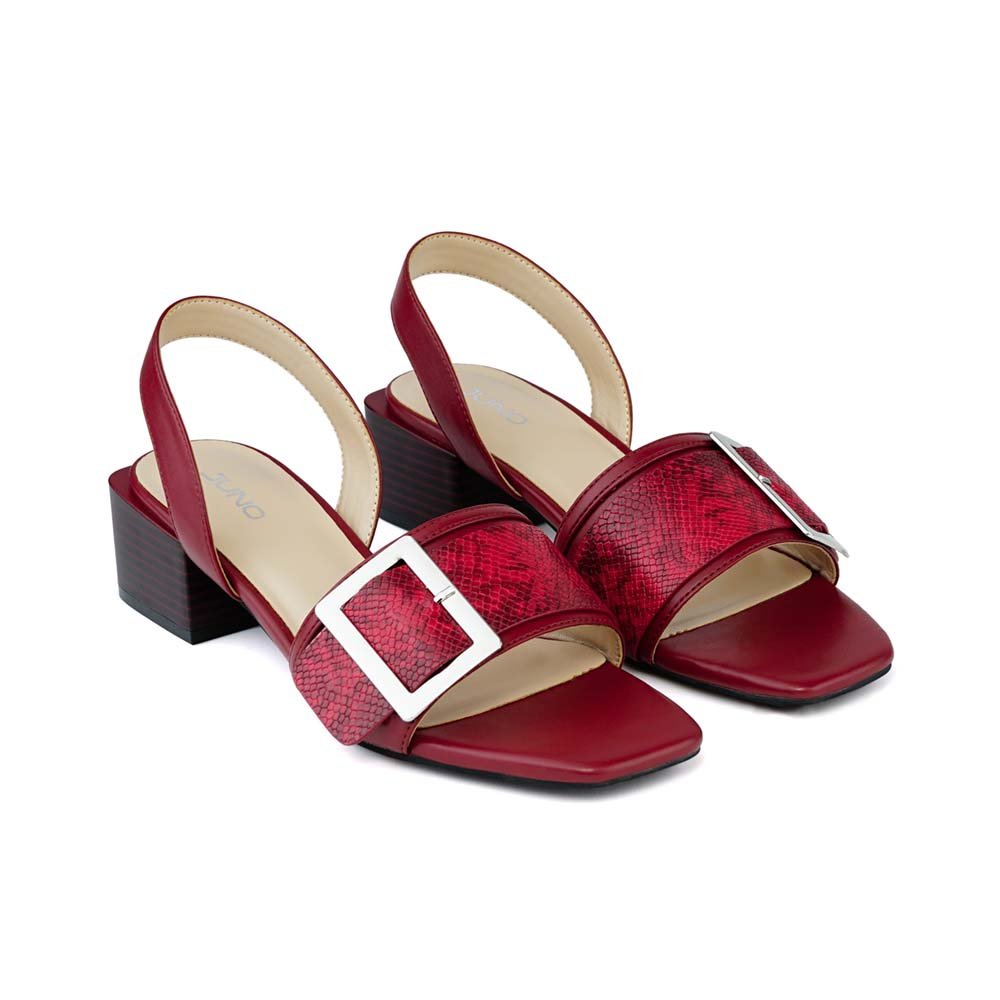 Giày sandal mũi vuông gót vuông