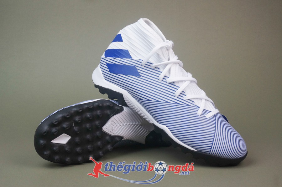 Giày đá bóng Adidas Nemeziz 19.3 TF Xanh/Trắng - 43 1/3