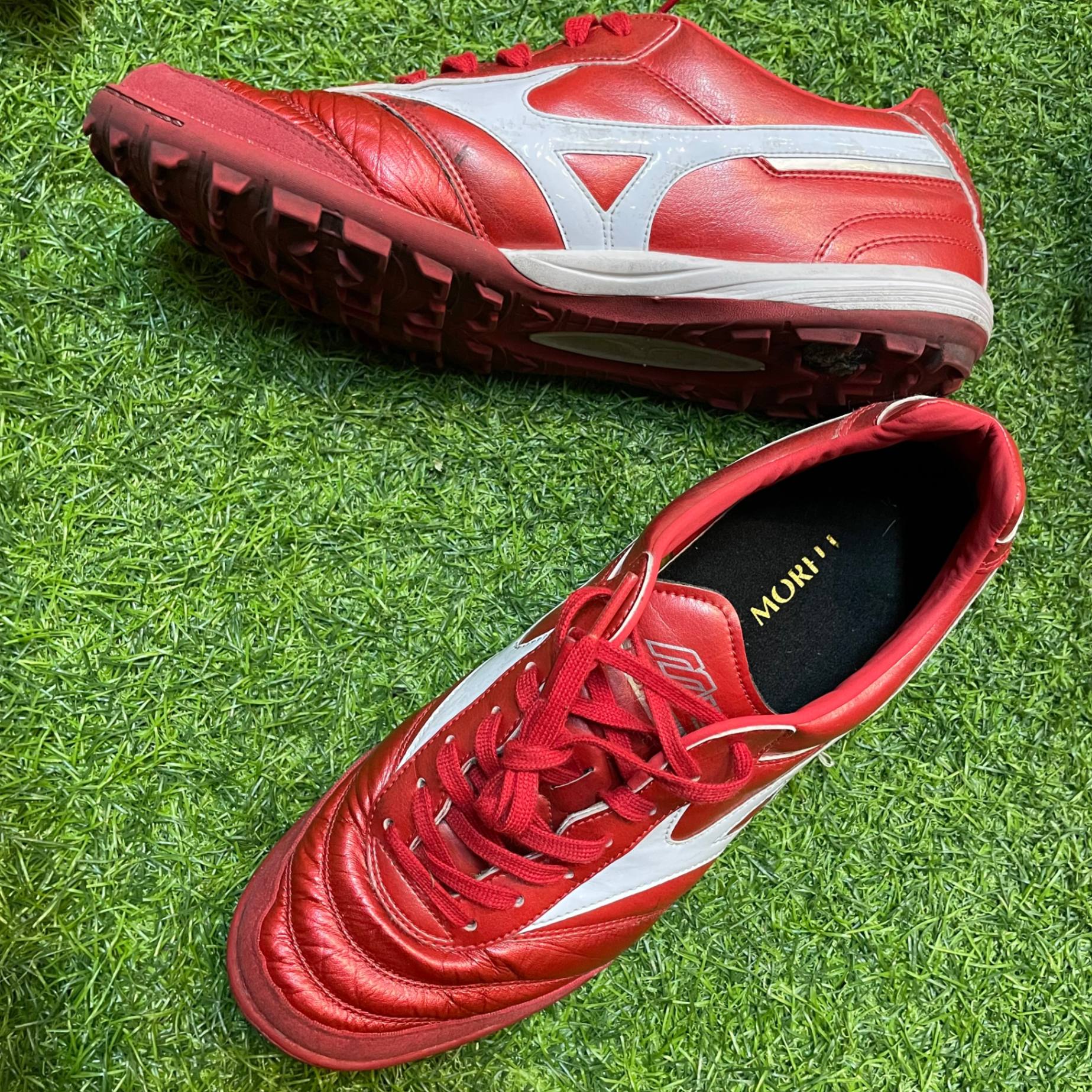 SG -(95%, size 42,5 ) MIZUNO SALA ELITE TF - Đỏ