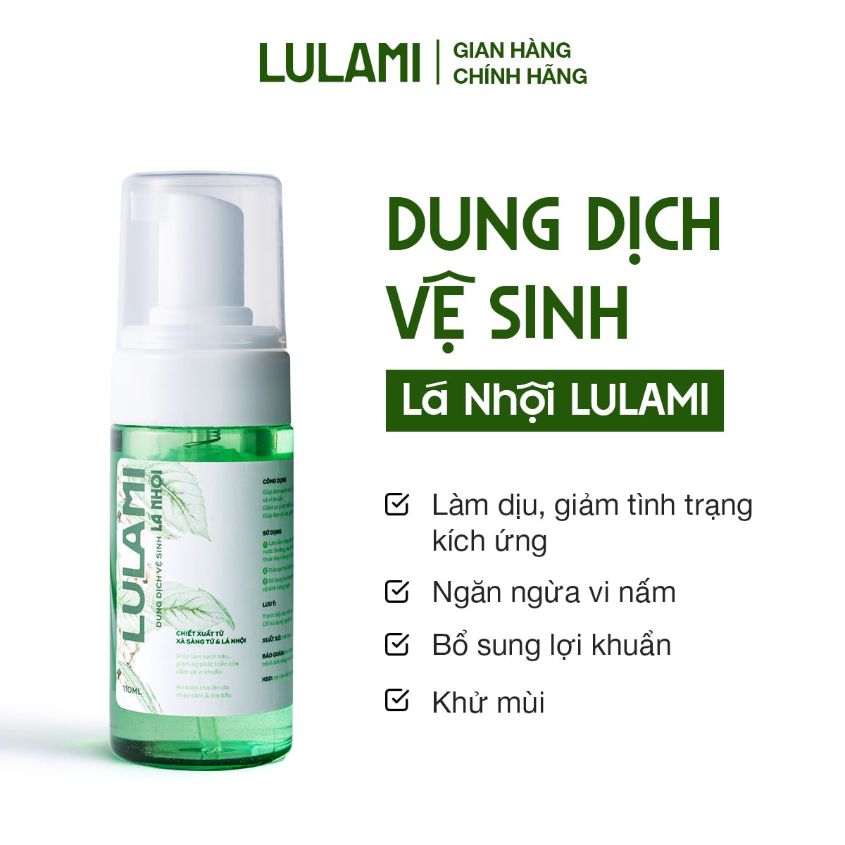 LULAMI DUNG DỊCH VỆ SINH LÁ NHỘI FEMALE