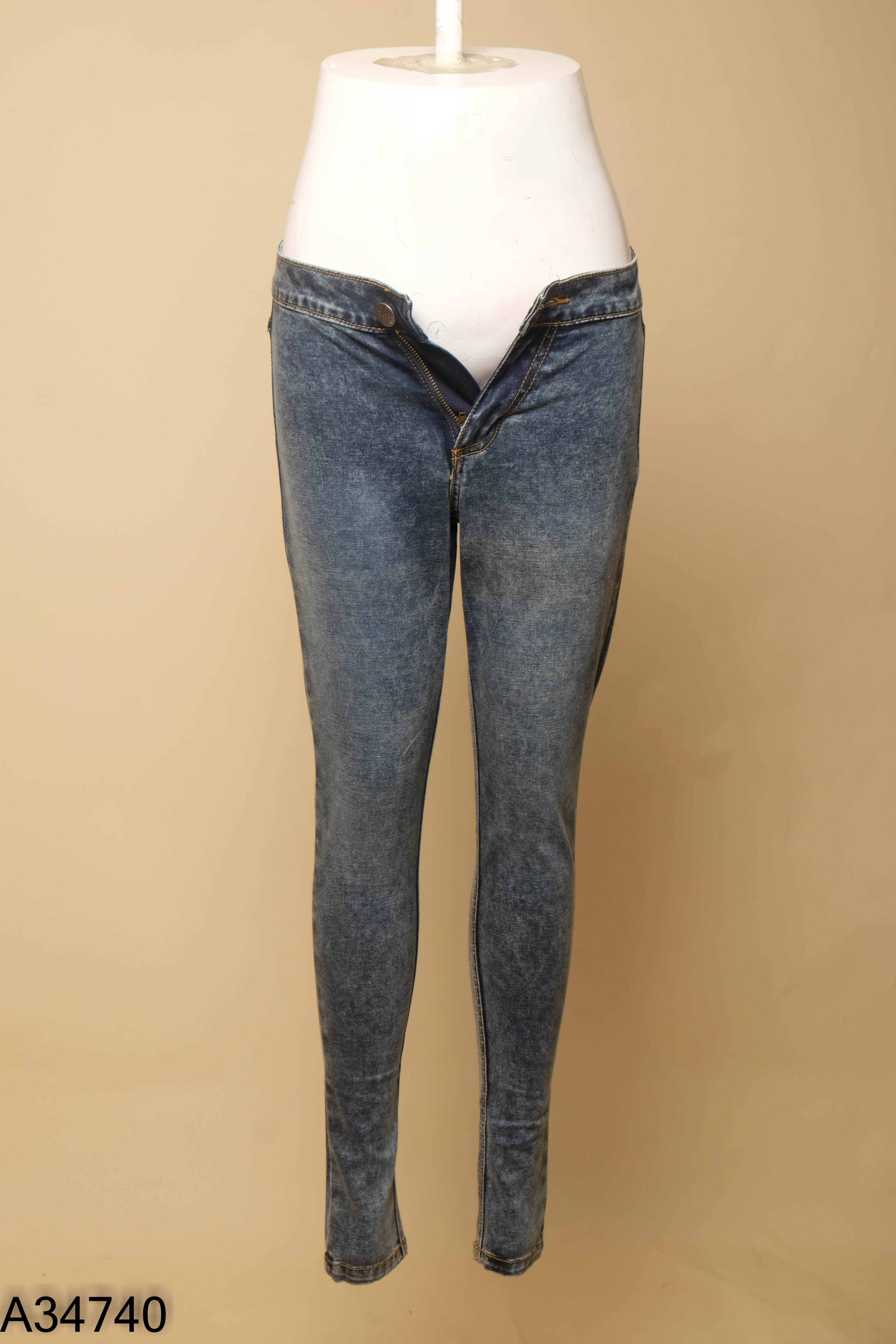 NEWTAG Quần jeans xanh xám WINNY